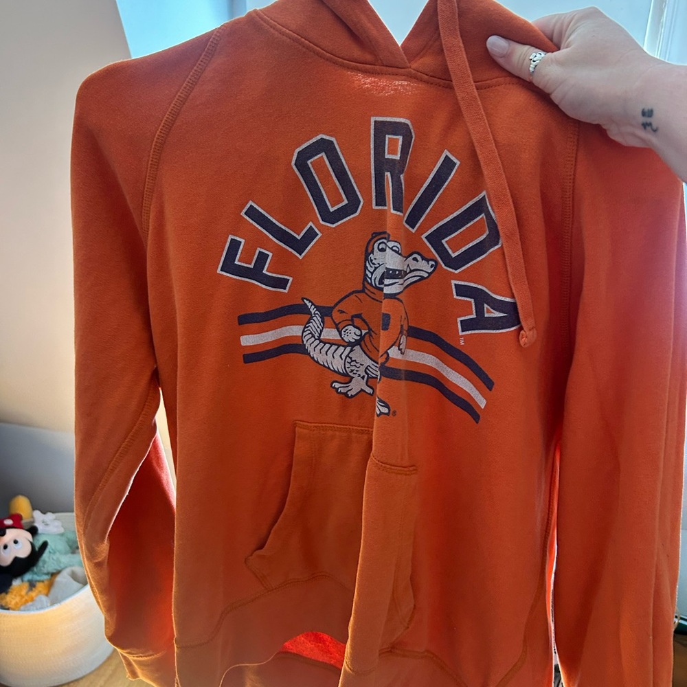 American Eagle Outfitters Orange Florida Graphic Crewneck Hoodie